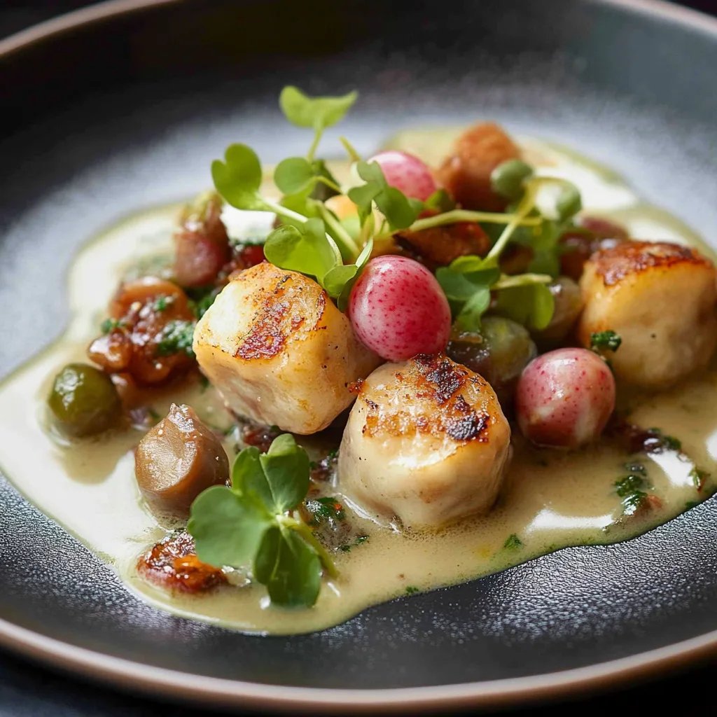 Rahm-Rosenkohl mit Speck und cremiger Soße