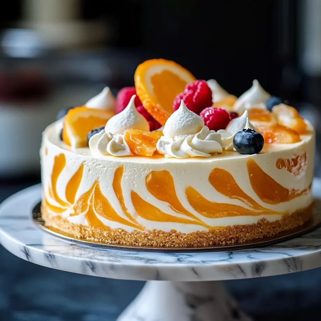 No-Bake Creamsicle-Käsekuchen
