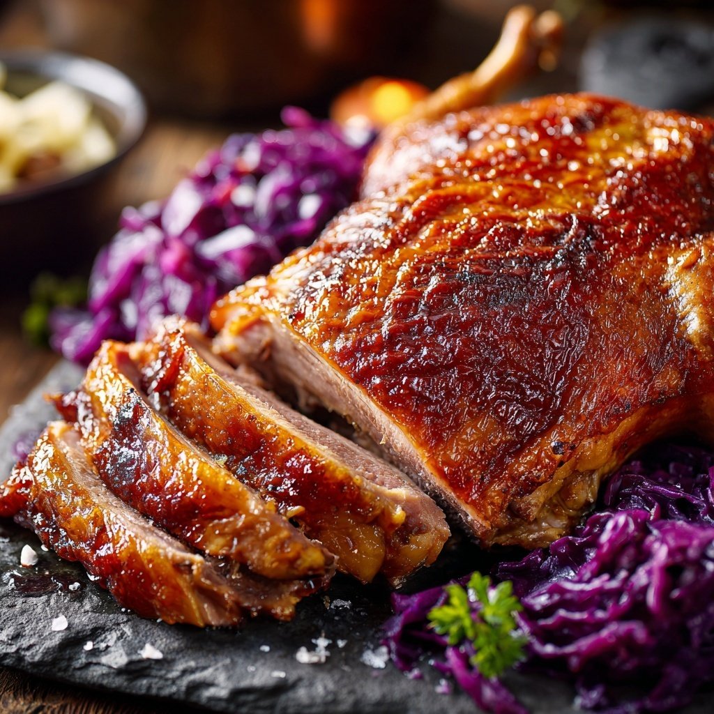 Saisonal & Festlich Weihnachtsgans mit Rotkohl