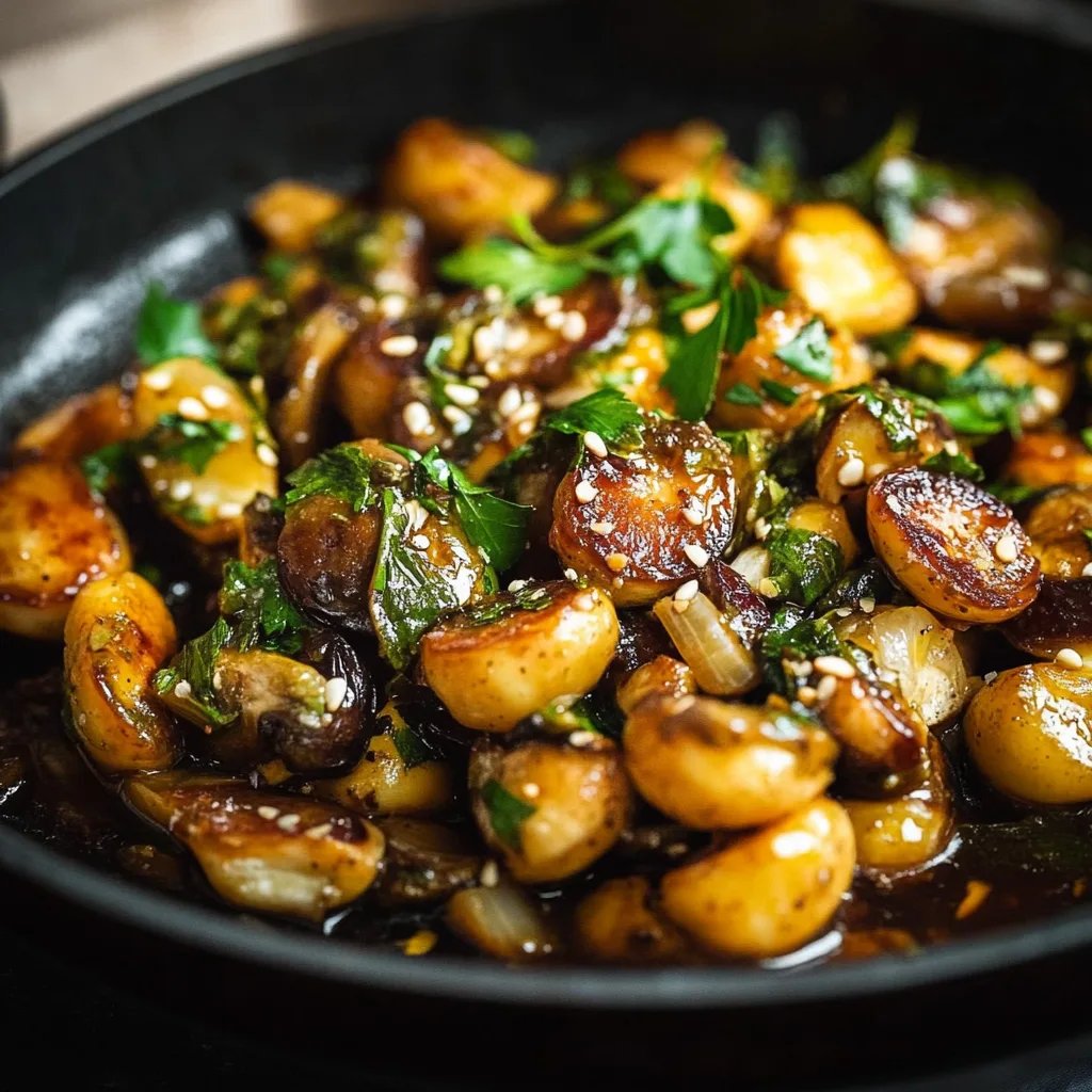 Gerösteter Rosenkohl mit Sojasauce