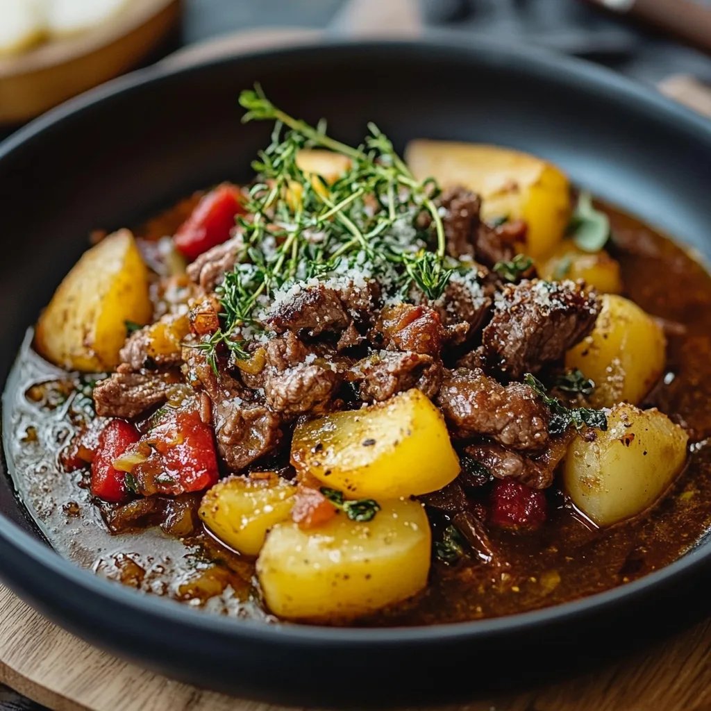 Einfacher Bauerntopf mit Hackfleisch