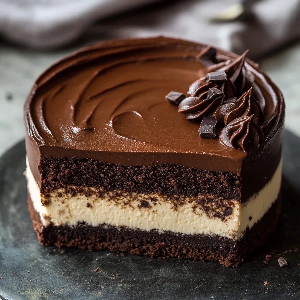 Vegane Schokoladen-Mousse-Torte