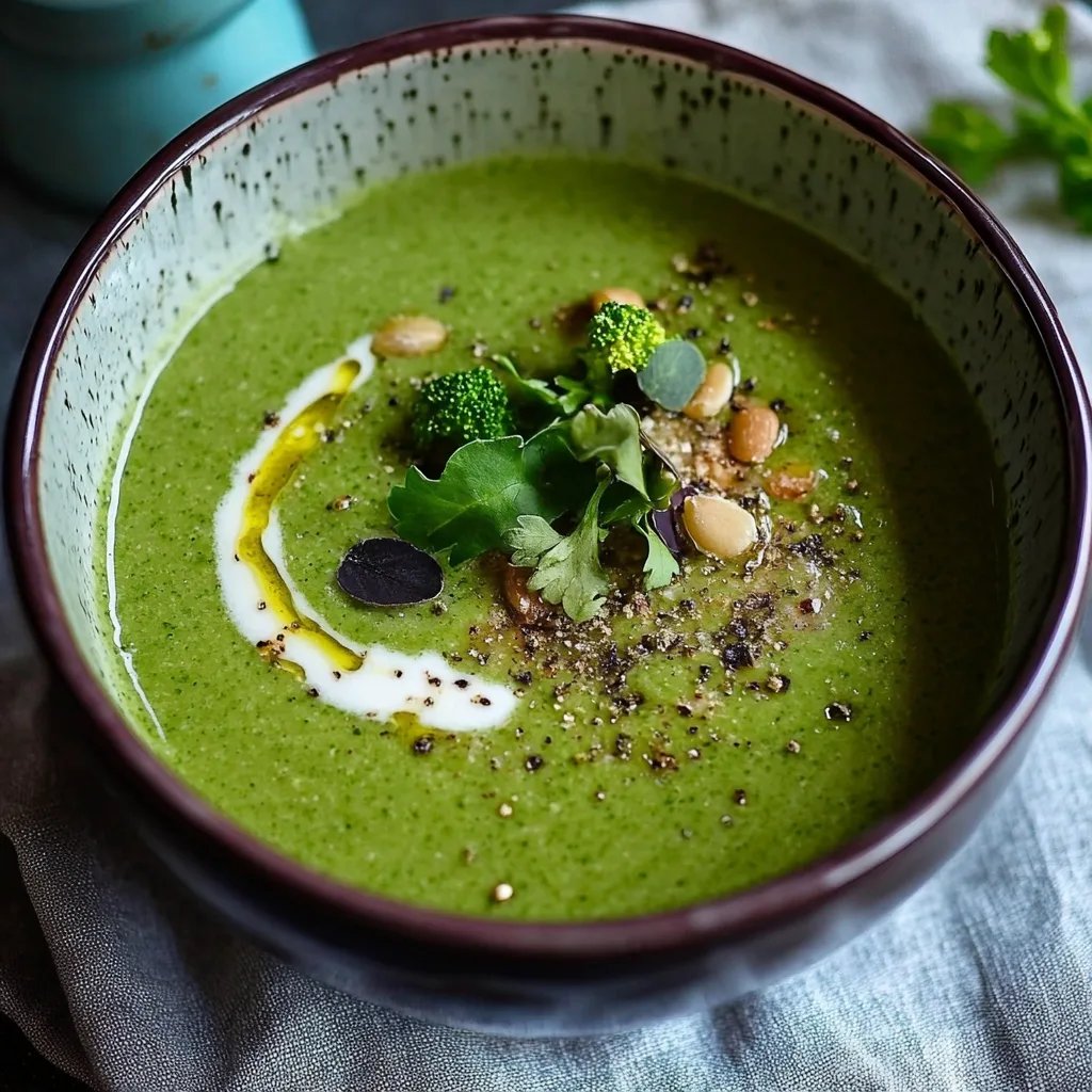 Grünkohl Cremesuppe mit Grünkohlknusper