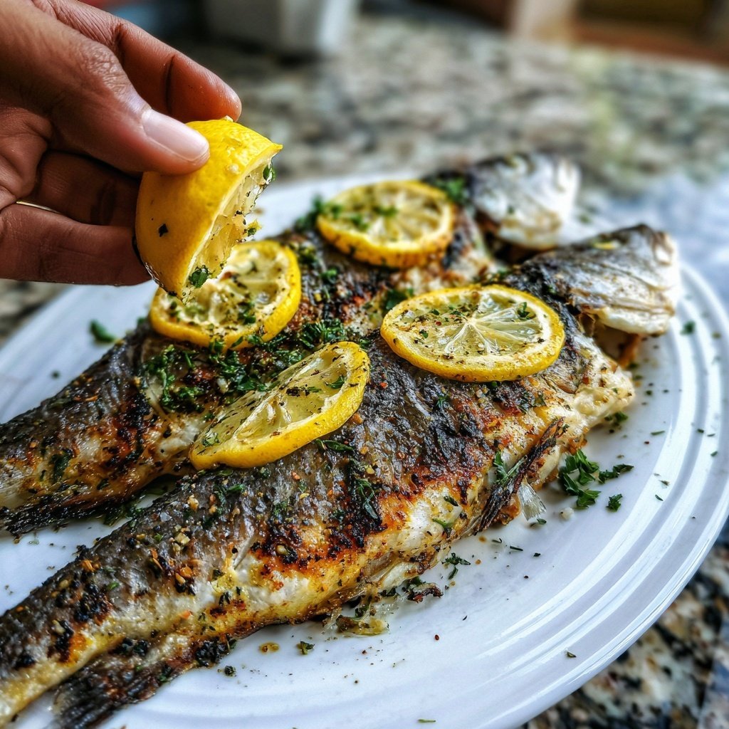 Gesund & Leicht Zitronen-Gegrillter Fisch