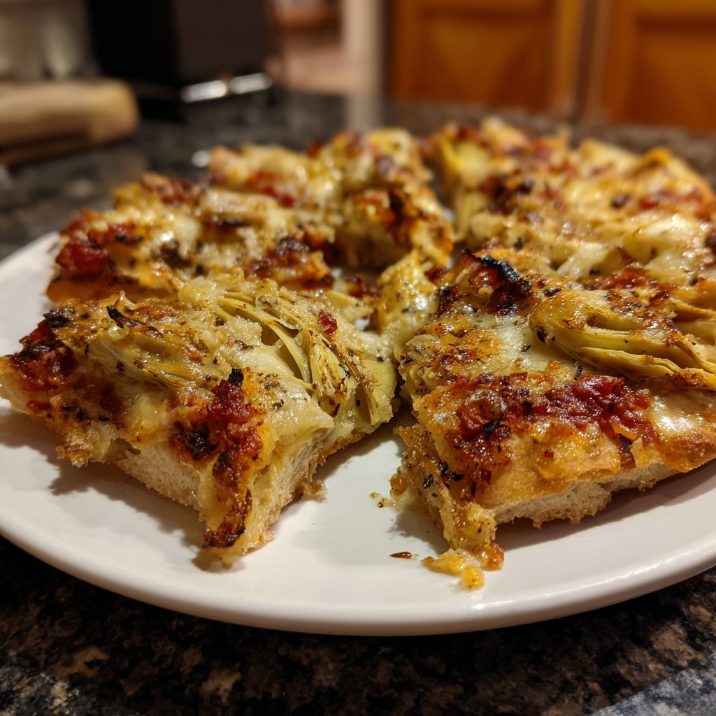 Pizza mit Artischocken