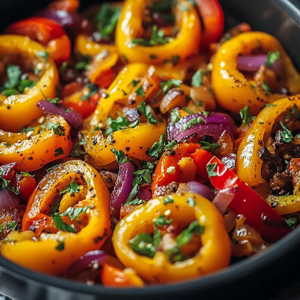 Gefüllte Paprika aus dem Airfryer