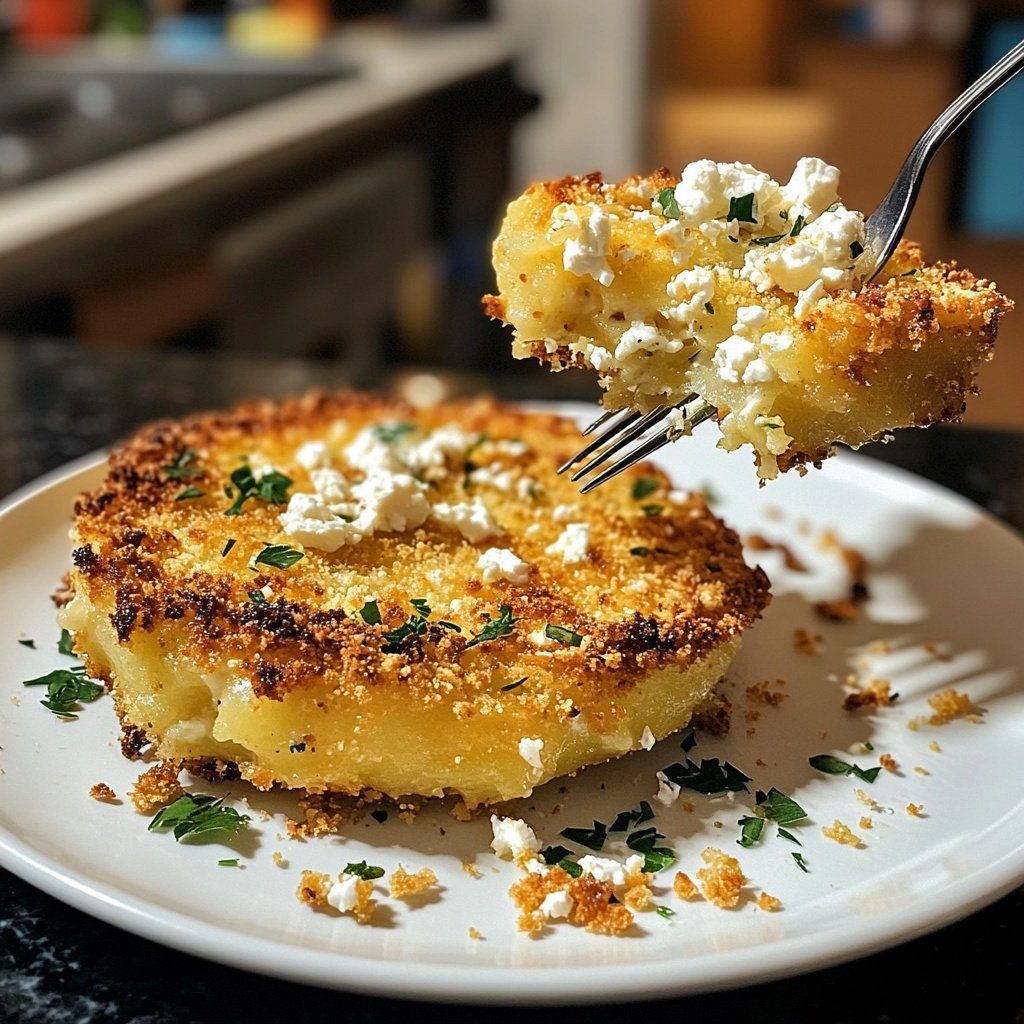 Kartoffelfrikadellen mit Schafskäse