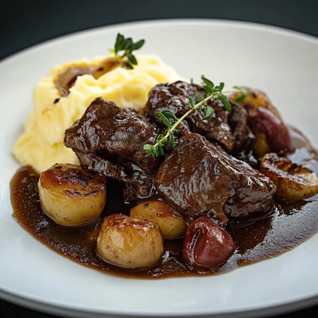Toskanischer Wildschweintopf mit Ciabatta-Knödeln