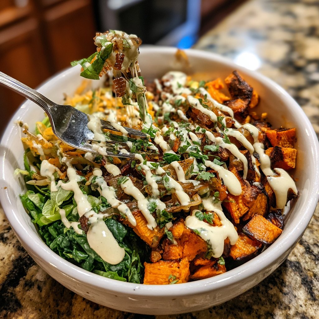 Buddha Bowl mit Süßkartoffeln