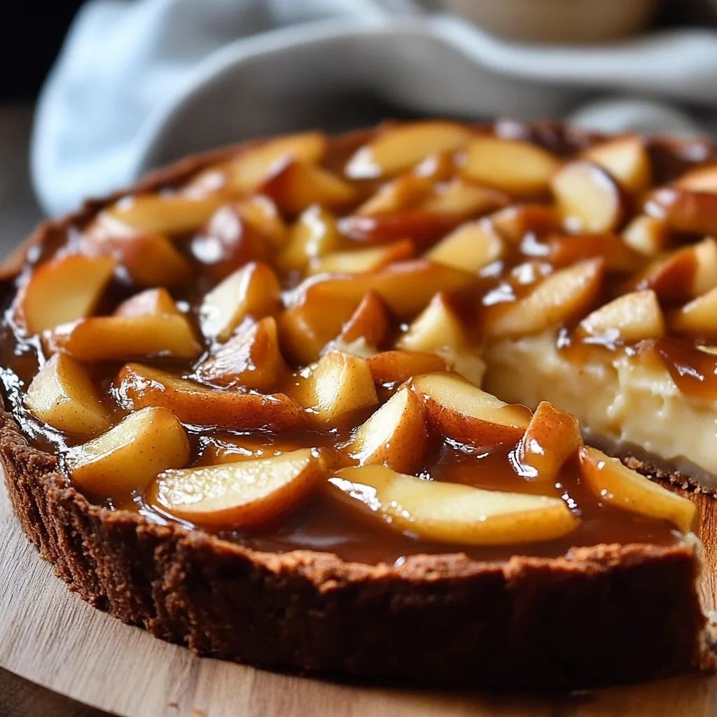 Karamell-Apfel-Käsekuchen