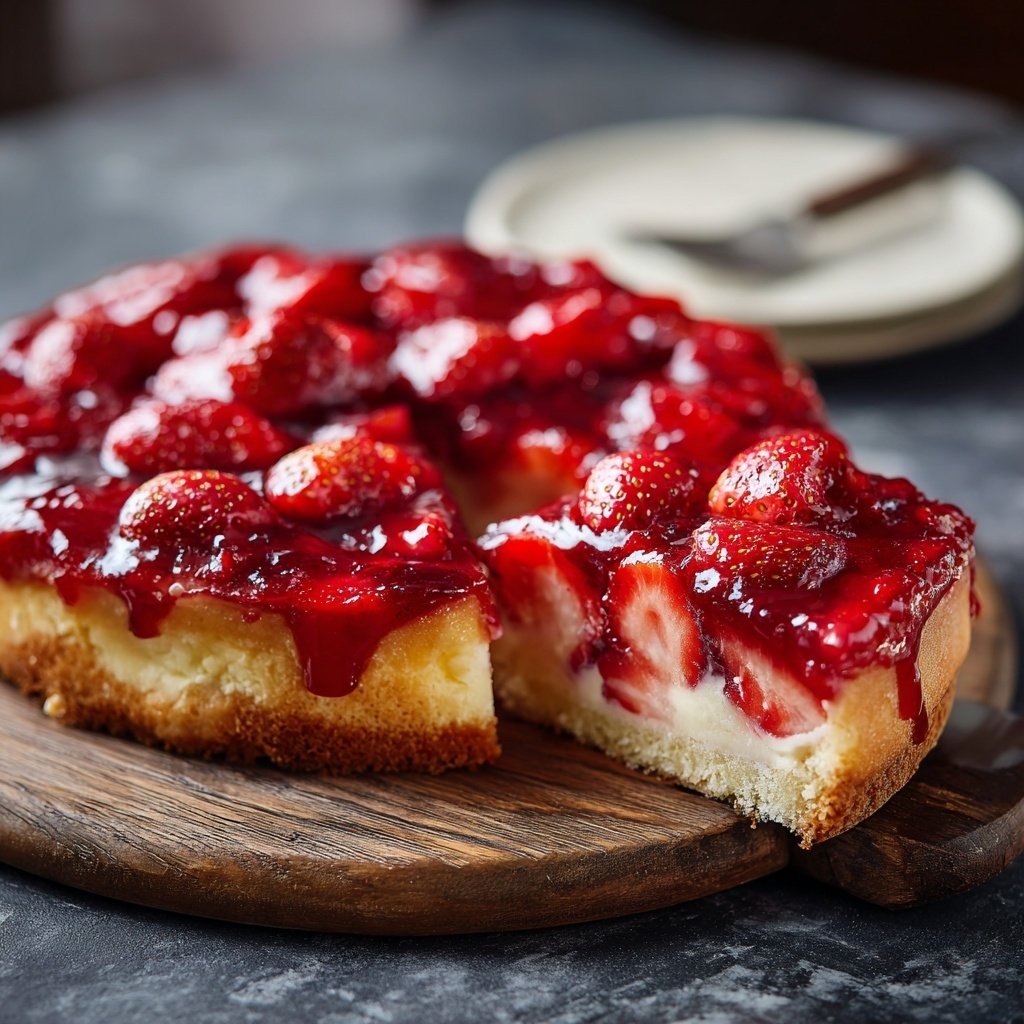 Erdbeer Kuchen Mit Fruchtspiegel