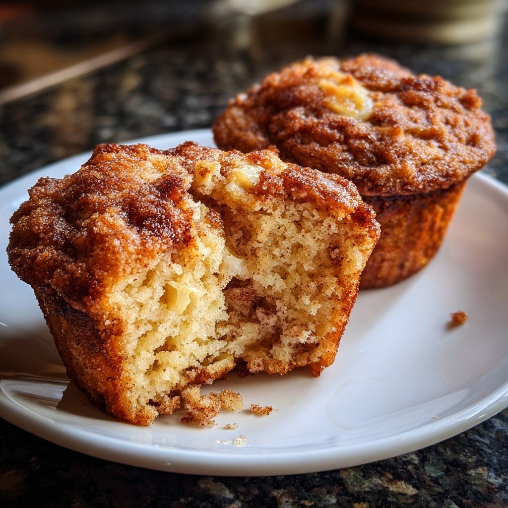 Muffins mit Zimt und Apfel