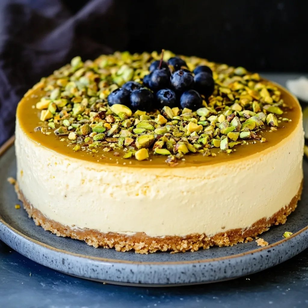 Pistazien Cheesecake ohne Backen