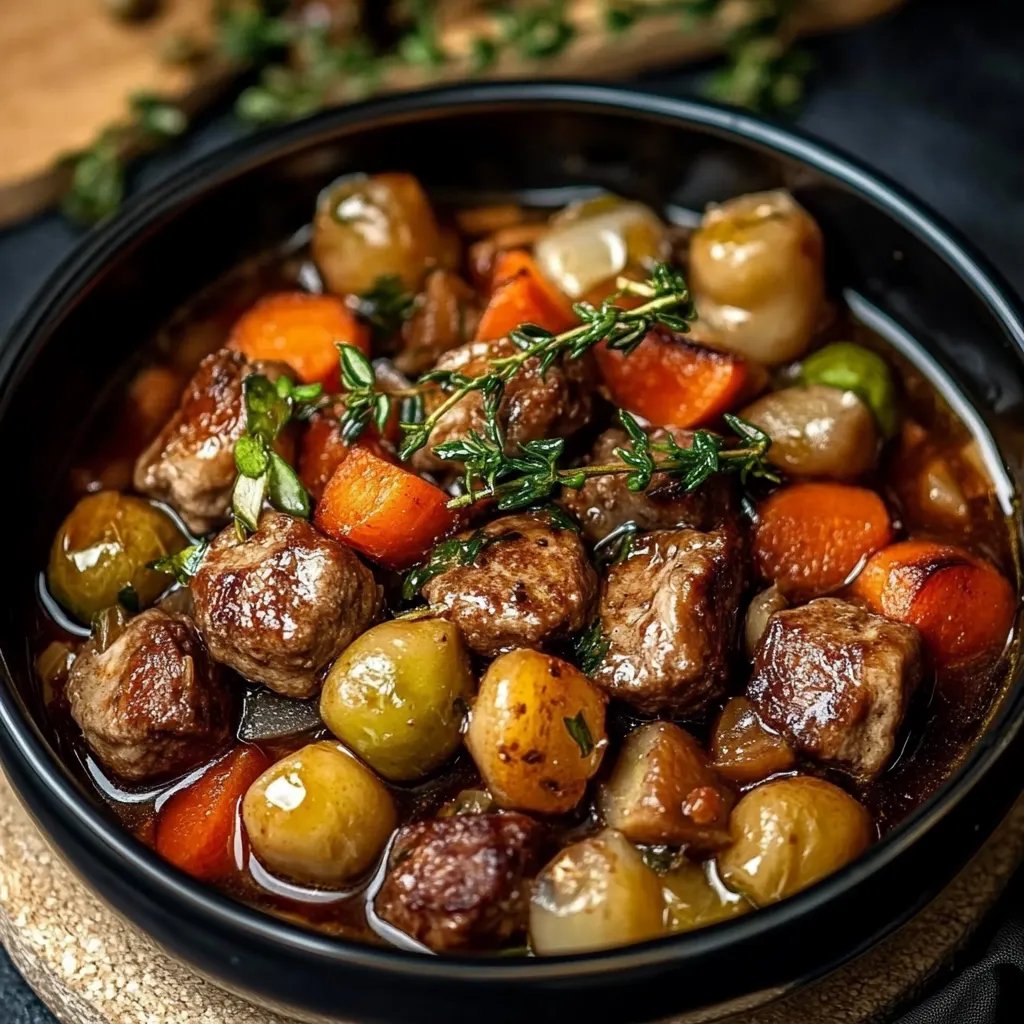 Rosenkohleintopf mit 400 g Gehacktes