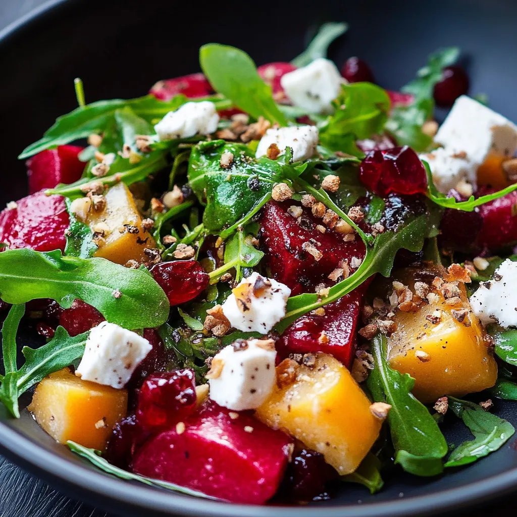 Rote Bete Salat mit Feldsalat