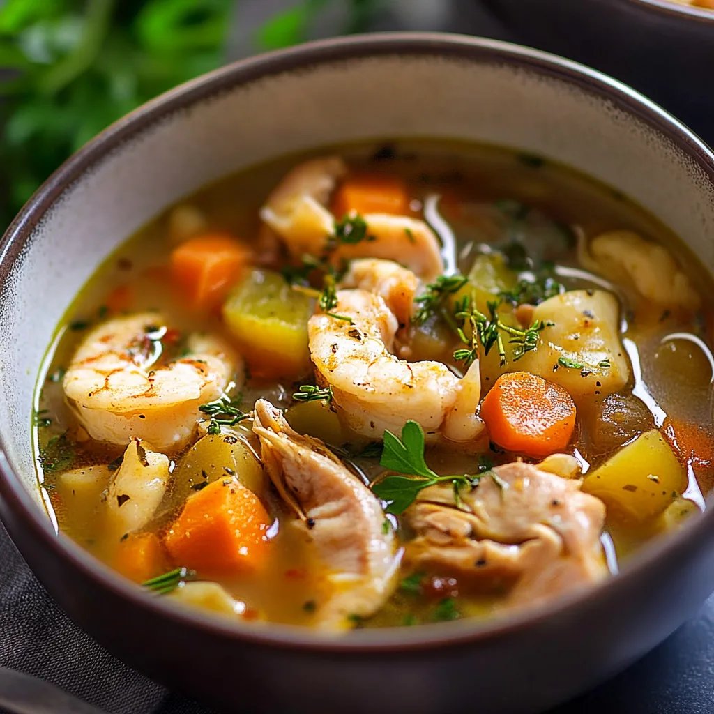 Schnelle Hühnersuppe