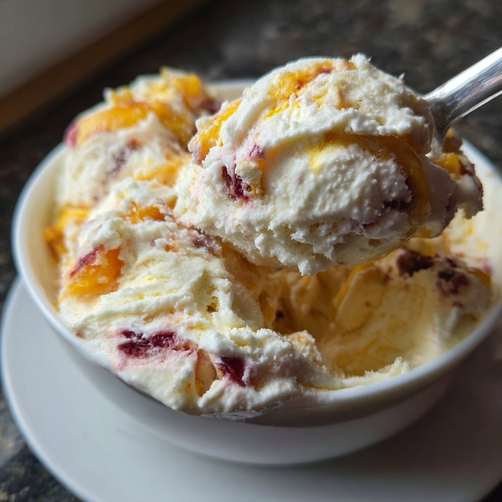 Eis Selber Machen Mit Pfirsich