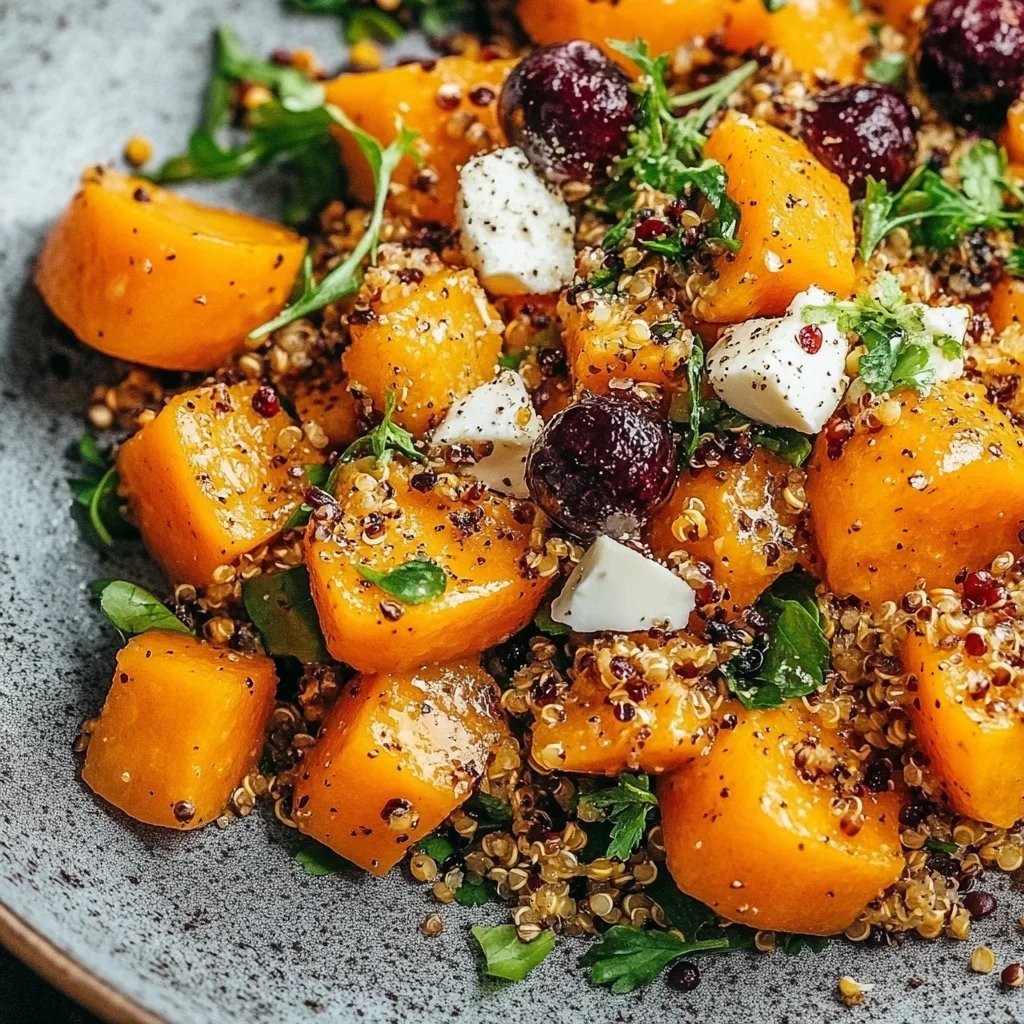 Kürbis- und Quinoasalat